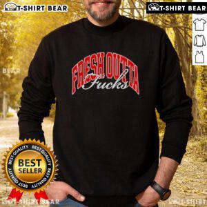 Good Daquan Jones Fresh Outta Fucks Sweatshirt featuring bold graphic design on a cozy, stylish sweatshirt.