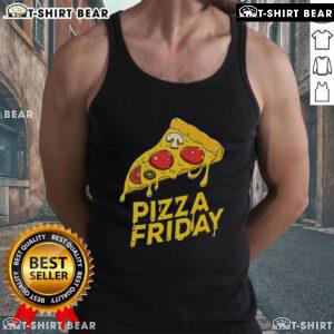 Good Pizza Friday Tank Top for Pizza Lovers featuring a fun graphic design perfect for casual wear and pizza enthusiasts.