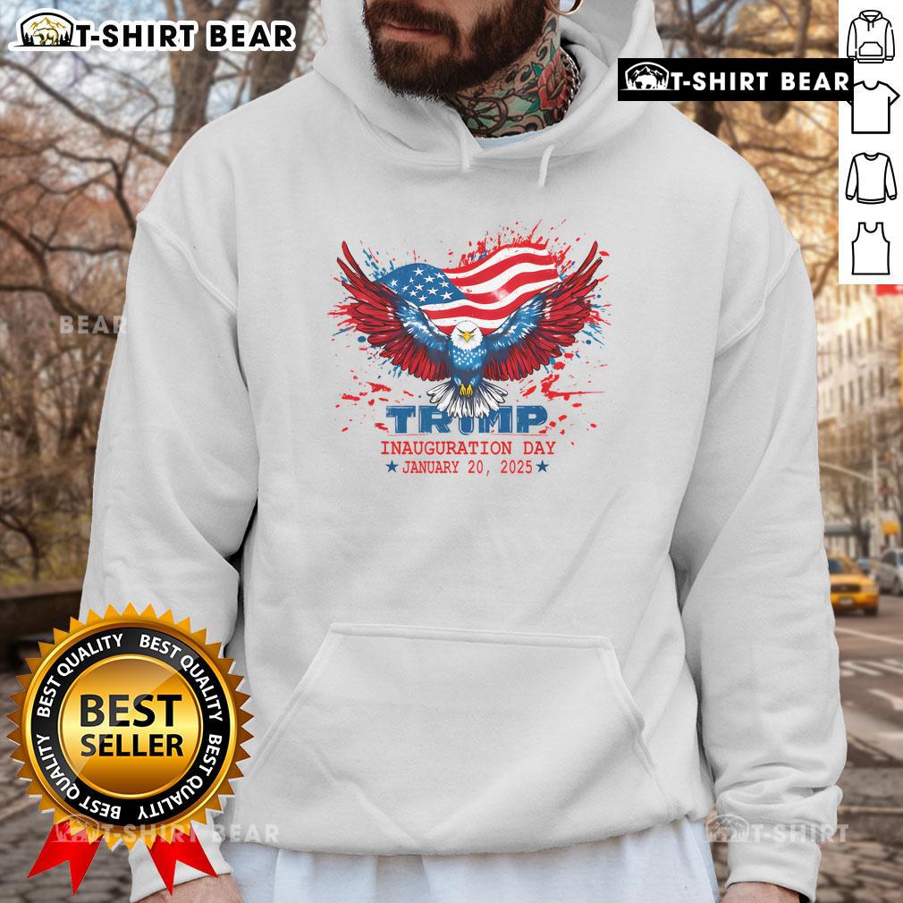 Alt Text: Donald Trump Inauguration Day hoodie featuring 47th President design, January 20th celebration apparel.