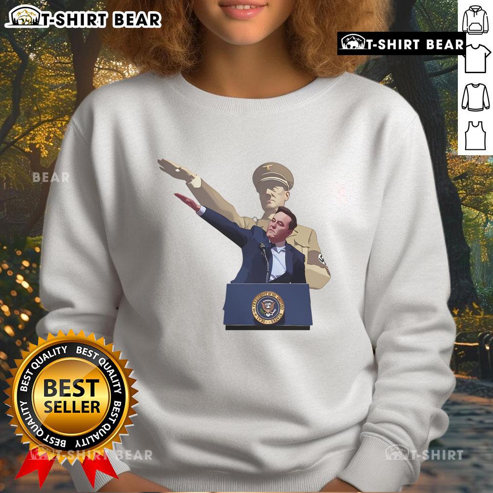 Hot Elon Musk Unelected and Uninspiring sweatshirt design featuring bold text on a casual black hoodie.