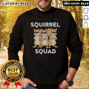Nice Cool Squirrel Squad Sweatshirt featuring a playful squirrel design, perfect for casual wear and animal lovers.
