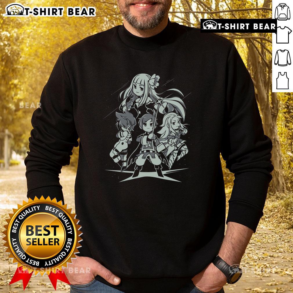 Alt Text: Nice I'm Going All Out Bravely Second Sweatshirt in vibrant colors, showcasing casual style and bold statement.
