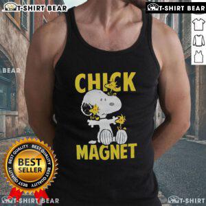 Nice Snoopy and Woodstock Chick Magnet tank top featuring vibrant graphics, perfect for casual summer wear.