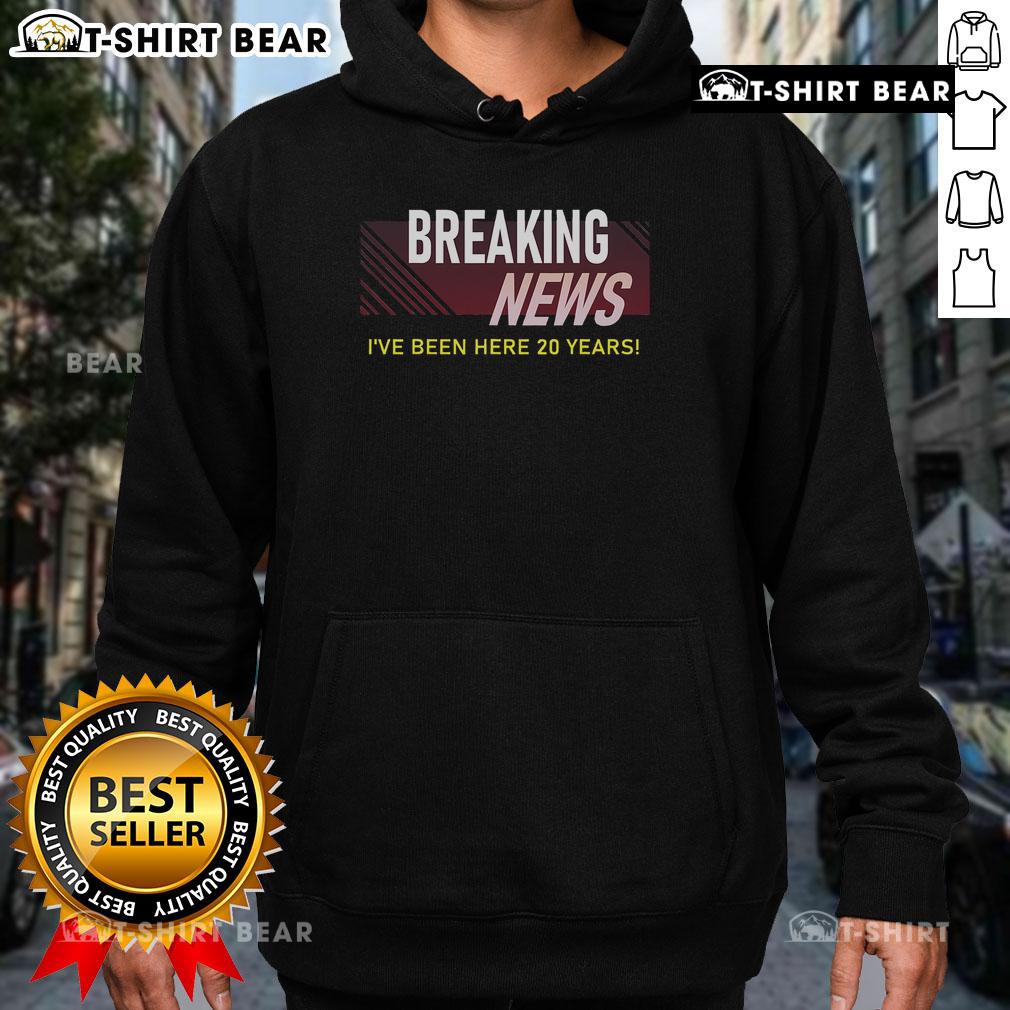 20-Year Work Anniversary hoodie celebrating employee appreciation with a stylish design for dedicated team members.