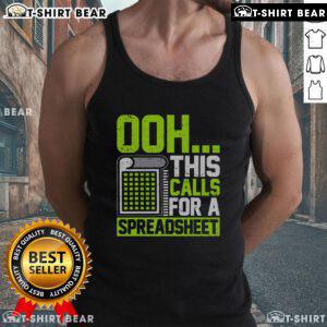 Official Ooh This Calls For A Spreadsheet Tank Top featuring a fun design, perfect for spreadsheet lovers and casual wear.