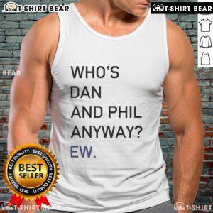 Alt Text: Official Dan and Phil Ew Tank Top featuring vibrant graphics and a comfortable fit for fans of the duo.