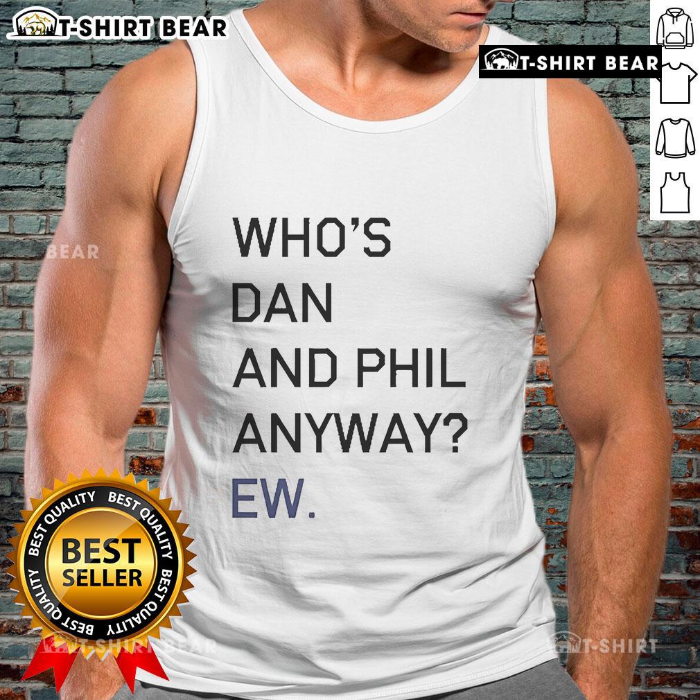 Alt Text: Official Dan and Phil Ew Tank Top featuring vibrant graphics and a comfortable fit for fans of the duo.