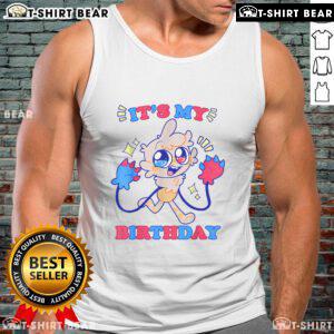 Stylish 'Pretty-ts My Birthday Dandy World Dandy Goob' tank top featuring vibrant colors and fun graphics.