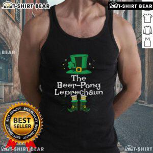 Top Beer Pong Leprechaun St. Patrick's tank top, perfect for festive celebrations and fun games during St. Patrick's Day.