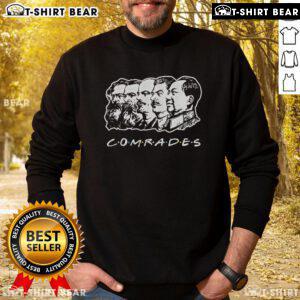 Top Communist Comrades sweatshirt featuring iconic leaders of the Communist Party, perfect for fans of communism.