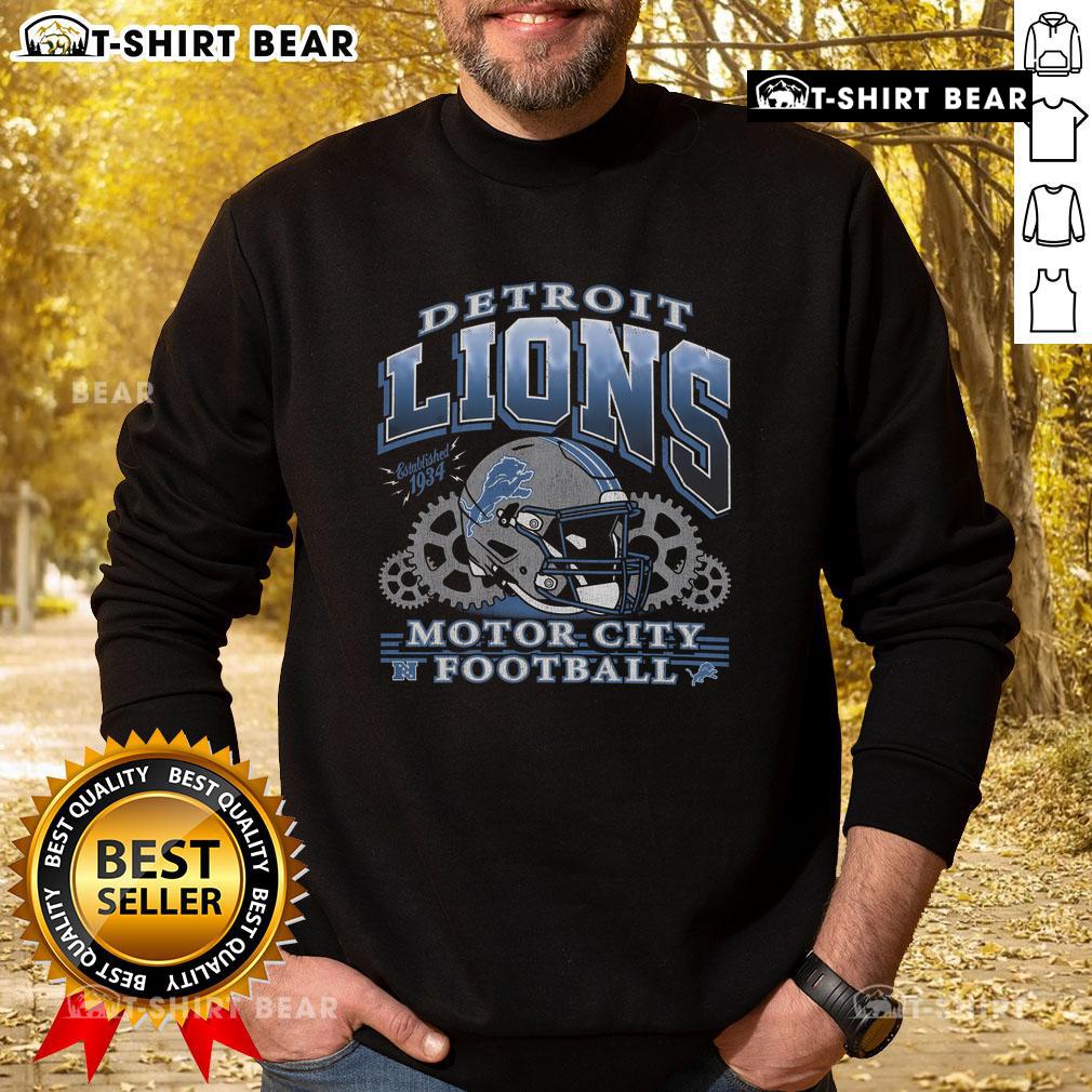 Top Detroit Lions regional sweatshirt featuring team colors and logo, perfect for game day and fan apparel.