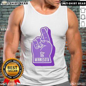 Top Foam Finger Minnesota 2024 Tank Top featuring vibrant graphics for sports fans and summer style.