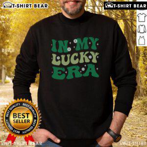 Stylish Top Groovy In My Lucky Era Sweatshirt in vibrant colors, perfect for casual wear and trendy outfits.