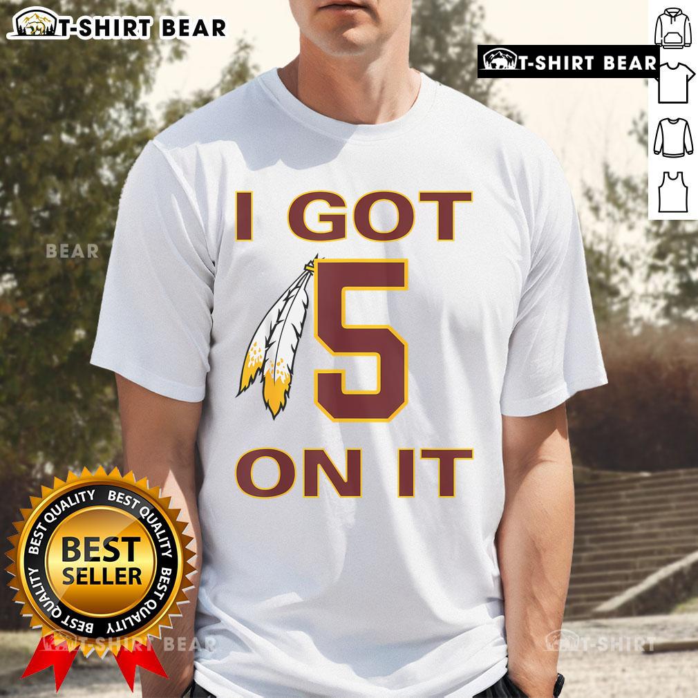 Top I Got 5 On It Native American T-Shirt featuring vibrant graphic design and cultural elements.