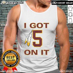 Stylish Native American tank top featuring 'Got 5 On It' design, perfect for casual wear and showcasing cultural pride.