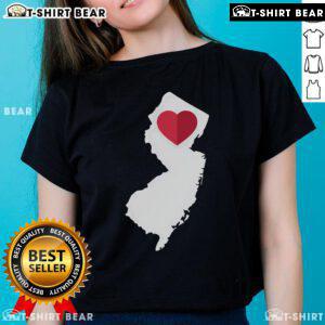 Top I Love New Jersey NJ cute state pride tee for ladies, showcasing vibrant design and perfect for NJ fans.