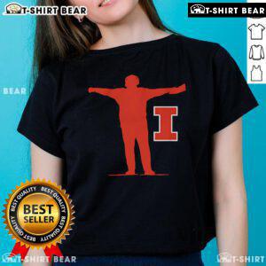 Top Illinois Football Coach Sign on a stylish ladies tee, perfect for fans supporting their favorite team.