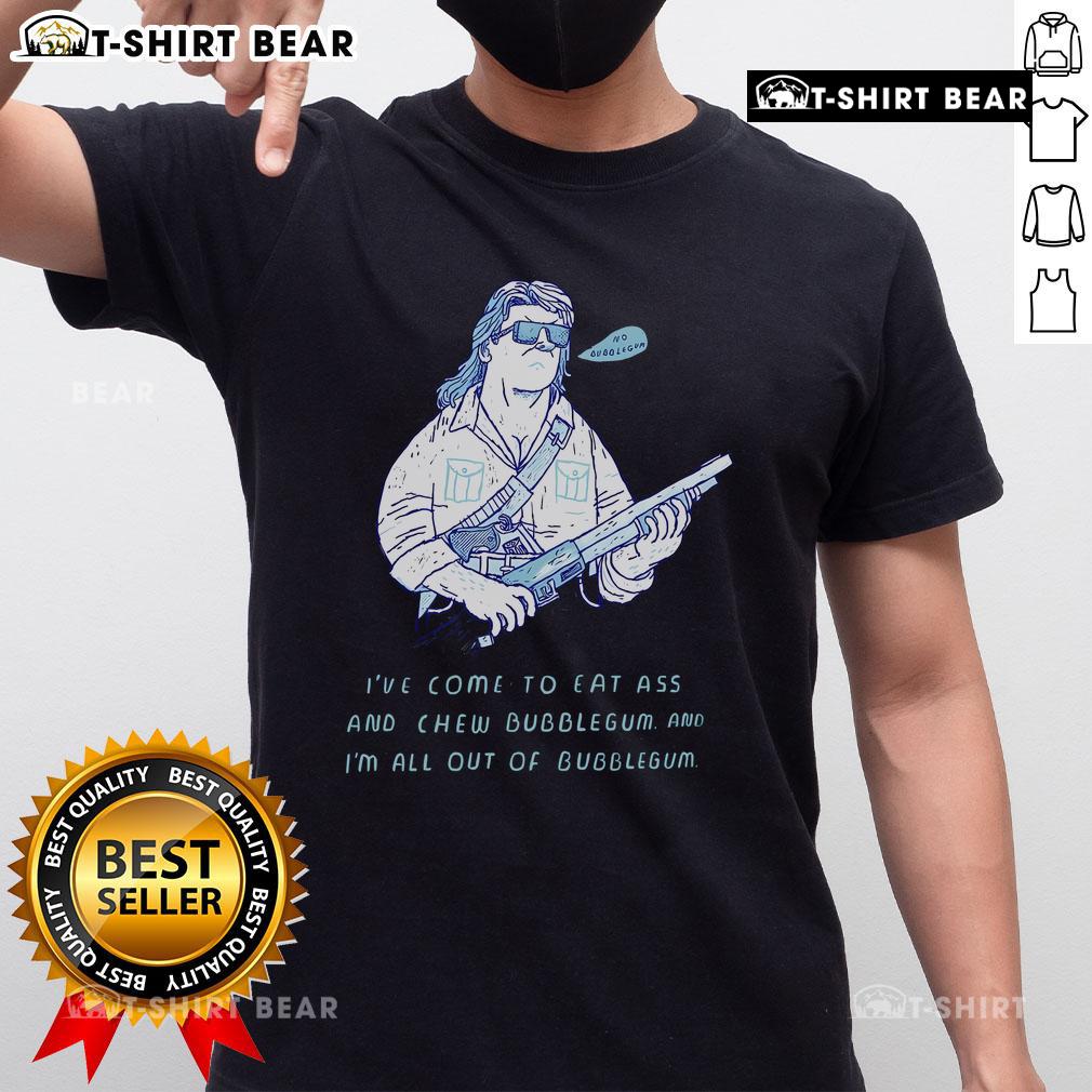 Top I'M All Out Of Bubble Gum T-Shirt featuring a bold graphic design, perfect for fans of classic pop culture.
