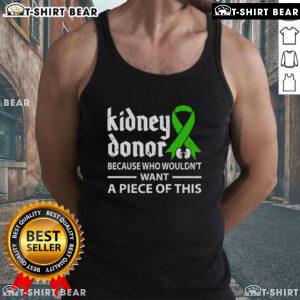 Stylish tank top featuring 'Top Kidney Donor' graphic, perfect for donors and supporters of organ donation awareness.