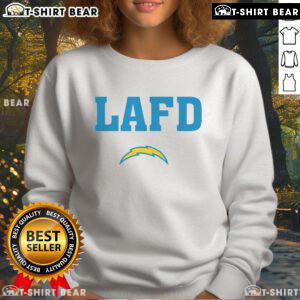 Top LA Strong LAFD sweatshirt featuring bold design and vibrant colors, perfect for firefighters and supporters in Los Angeles.