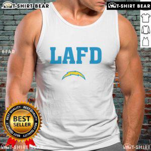 Top LA Strong LAFD tank top featuring bold graphics and a comfortable fit, perfect for supporters of the Los Angeles Fire Department.