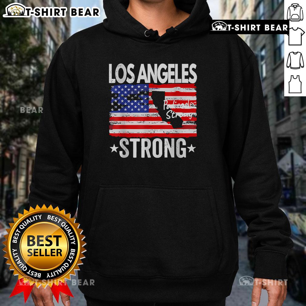 Top Los Angeles Strong Palisades Strong Flag Hoodie in vibrant colors, showcasing a stylish design for fans and locals.