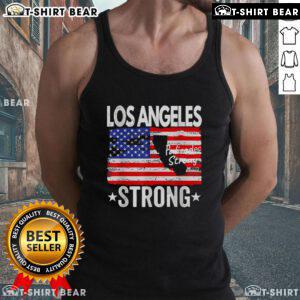 Top Los Angeles Strong Palisades Strong Flag Tank Top in vibrant colors, perfect for fitness enthusiasts and casual wear.