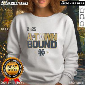 Top Notre Dame Fighting Irish National Championship Game sweatshirt, perfect for fans celebrating team spirit and victory.