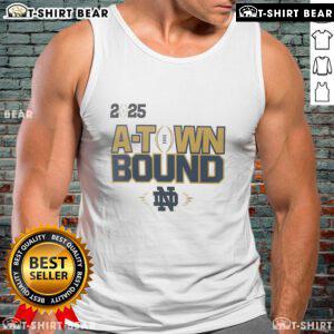 Top Notre Dame Fighting Irish National Championship Game tank top featuring bold graphics for fans and stylish comfort.