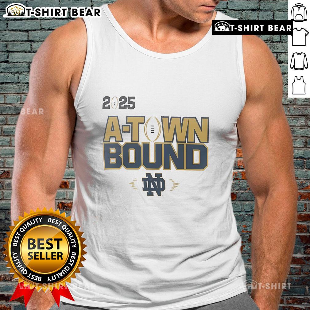 Top Notre Dame Fighting Irish National Championship Game tank top featuring bold graphics for fans and stylish comfort.