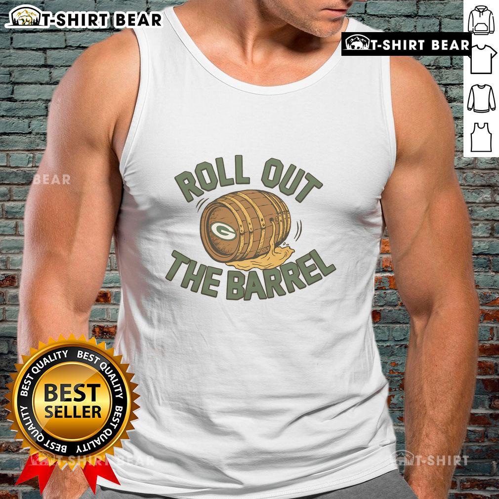 Top Packers Roll Out The Barrel Tank Top featuring a vibrant design and comfortable fit for casual summer wear.