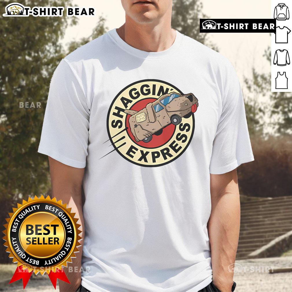 Top Shaggin Express T-Shirt featuring a vibrant design and comfortable fit for casual wear or parties.
