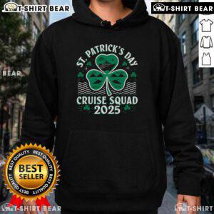 Top St. Patrick's Day Cruise Squad 2025 hoodie featuring a festive design perfect for a lucky cruise adventure.