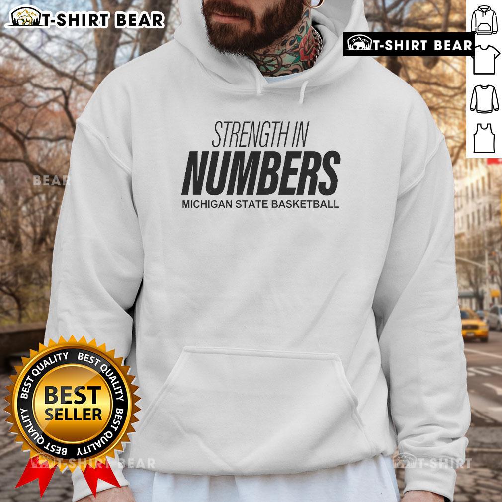 Alt Text: Top Strength in Numbers Michigan State Hoodie showcasing vibrant green design with university logo, perfect for fans.