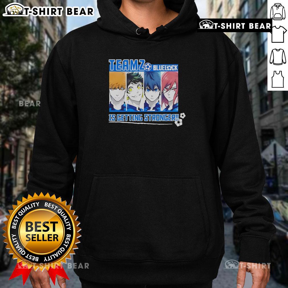 Stylish hoodie featuring 'Top Teams' design from Blue Lock, showcasing strength and teamwork in anime fashion.