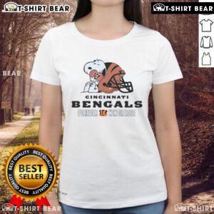 Snoopy Forever Win or Lose football tee for Cincinnati Bengals fans, featuring vibrant graphics and a stylish design.