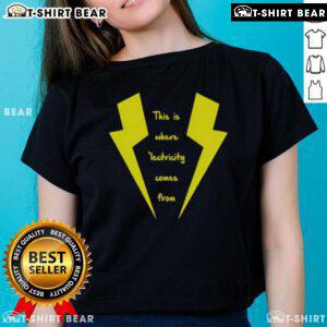 Top-This-Is-Where-Lectricity-Comes-From-Ladies-Tee featuring a stylish design, perfect for showcasing your love for electricity.
