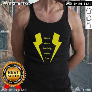 Top-This-Is-Where-Lectricity-Comes-From tank top featuring a vibrant graphic design illustrating electricity sources.