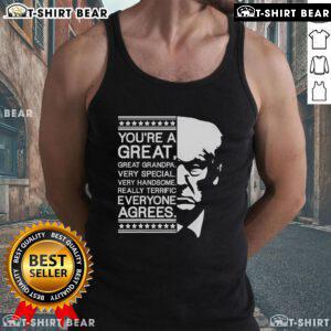 Top Trump Best Grandpa Ever Everyone Agrees Tank Top featuring a fun graphic design for proud grandpas.