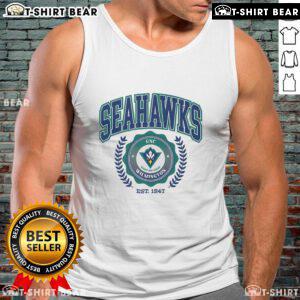 Top UNC Wilmington Seahawks team crest tank top design featuring vibrant colors and logo for fans and athletes.