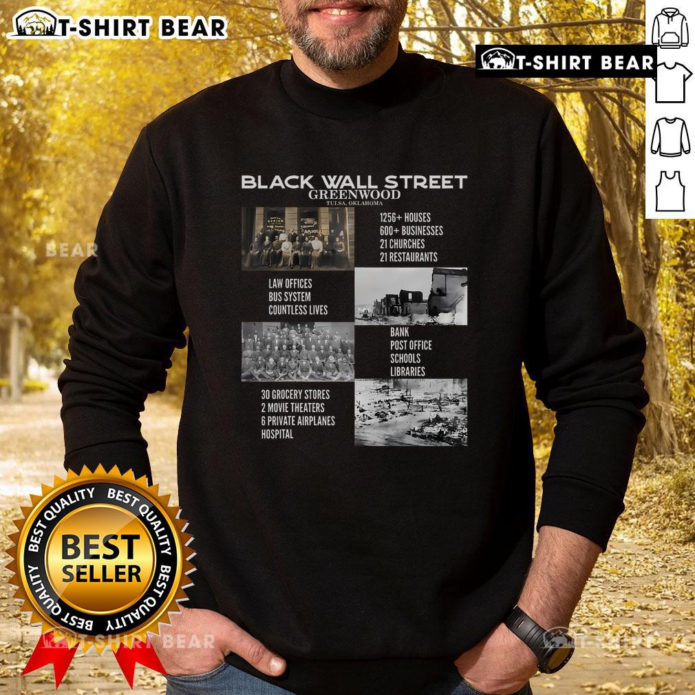 Vintage Black Business Black History Month sweatshirt featuring Black Wall Street design, celebrating African American heritage.