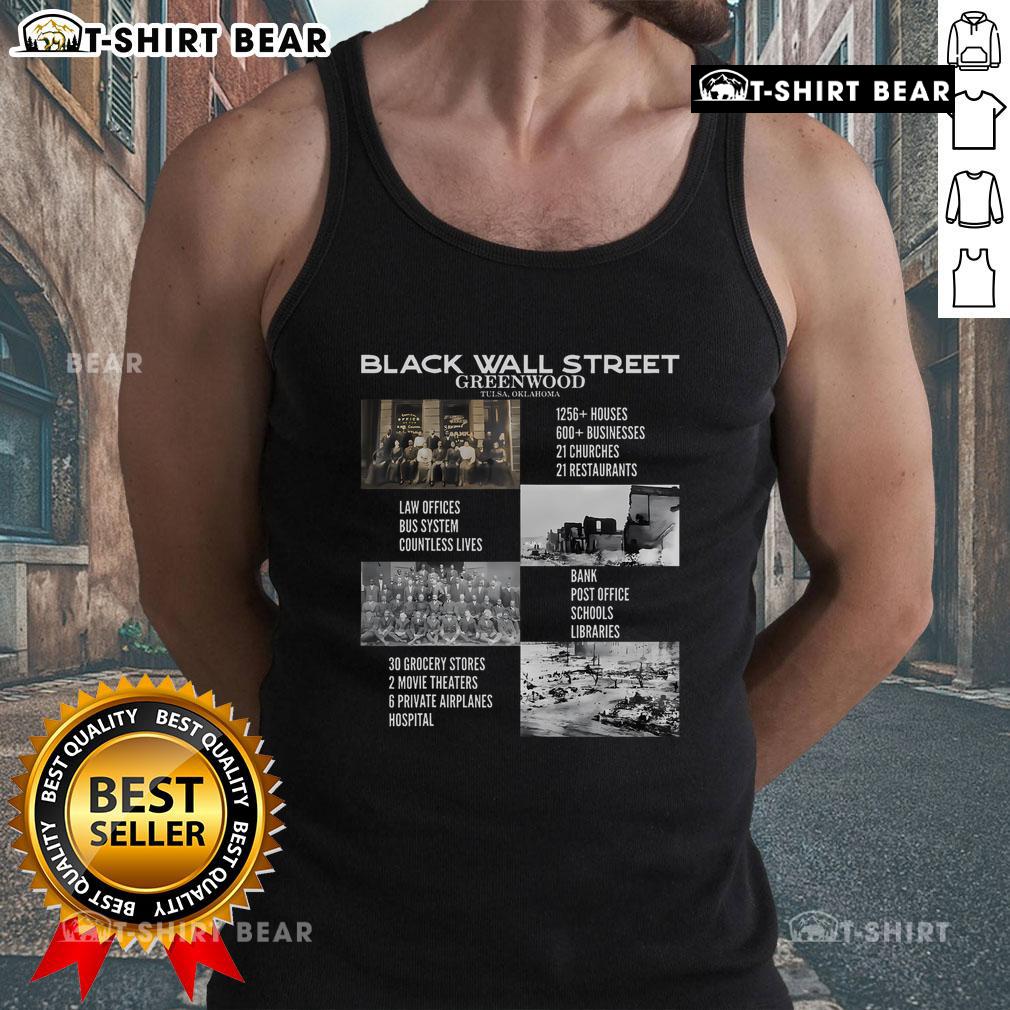 Top Vintage Black Business Black History Month Black Wall Street Tank Top showcasing pride in African American heritage.