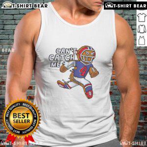 Top vintage 'Can't Catch Me' Buffalo Bills tank top for James Cook, showcasing team spirit and retro style.