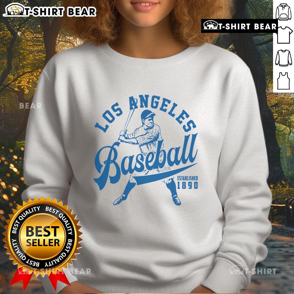 Vintage Los Angeles Baseball sweatshirt established 1890, featuring classic design and cozy fit for fans and collectors.