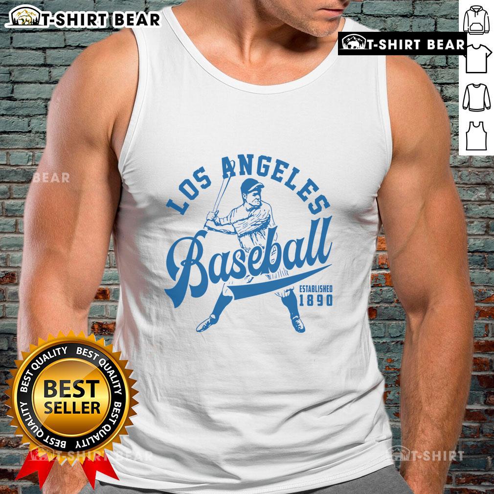Top Vintage Los Angeles Baseball Est 1890 Tank Top showcasing retro design and iconic sports heritage in LA.