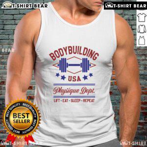 Top vintage retro bodybuilding gym tank top featuring classic design and comfortable fit for fitness enthusiasts.