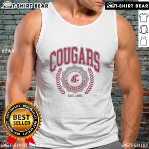 Top Washington State Cougars team crest tank top featuring vibrant colors and logo, perfect for fans and summer wear.