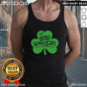 Adorable Top Wee Little Hooligan St. Patrick's Day tank top with festive green design perfect for celebrating the holiday.