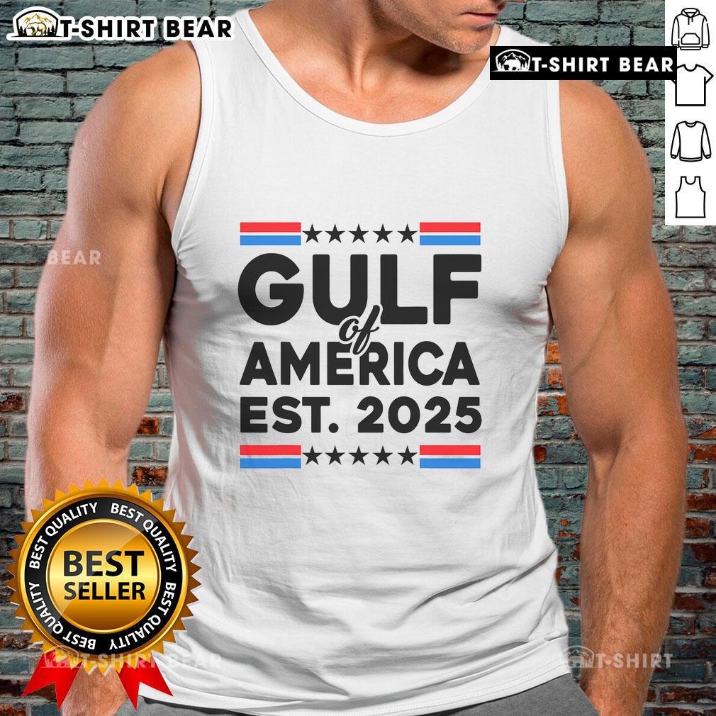 Good Gulf of Us America Gulf of Mexico 2025 tank top featuring vibrant ocean graphics and a trendy design.