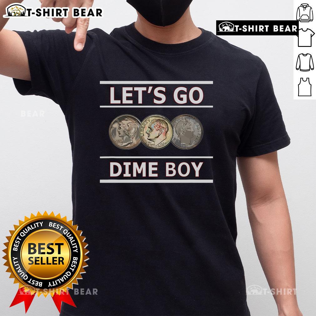 Stylish Nice Let'S Go Dime Boy T-Shirt featuring bold graphics and vibrant colors, perfect for casual wear.